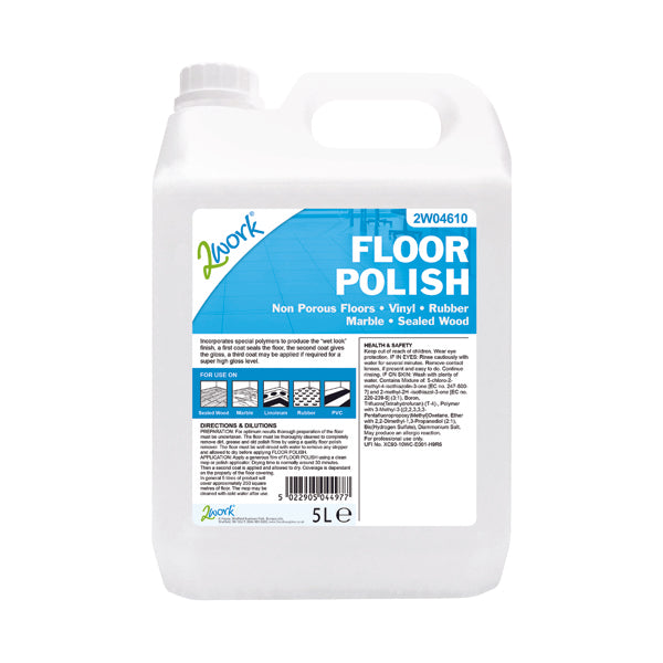 2Work Floor Polish 5 Litre 2W04610