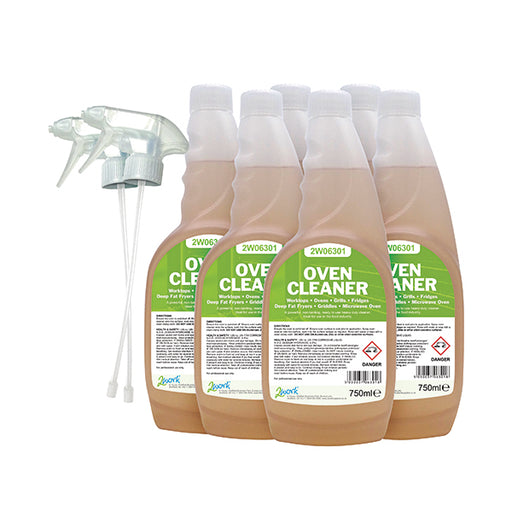 2Work Oven Cleaner Trigger Spray 750ml (Pack of 6) 2W07253