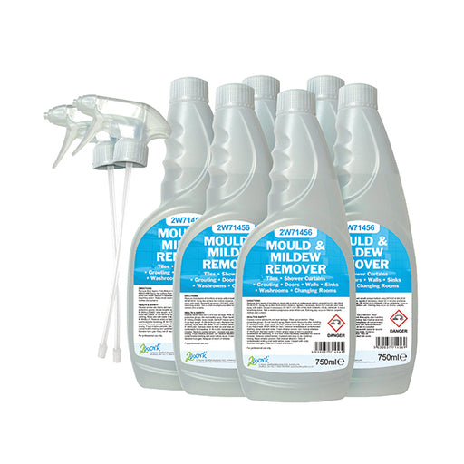 2Work Mould And Mildew Remover Trigger Spray 750ml (Pack of 6) 2W07255