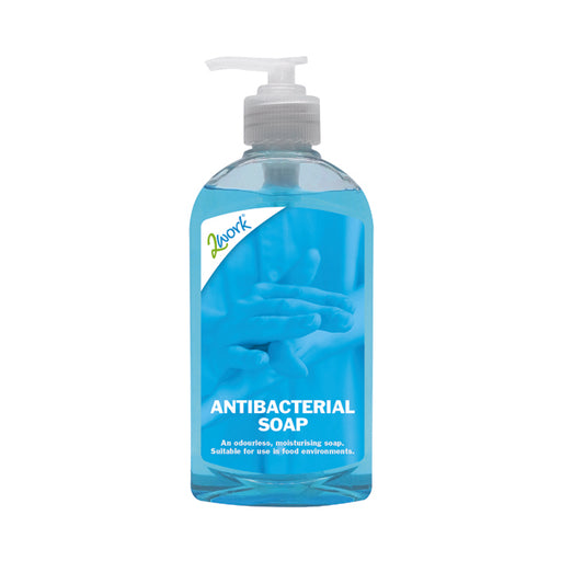 2Work Antibacterial Hand Soap 300ml (Pack of 6) 2W30037