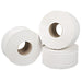 2Work Mini Jumbo Toilet Roll 2-Ply White 92mmx200m Core 76mm (Pack of 12) 2W70323