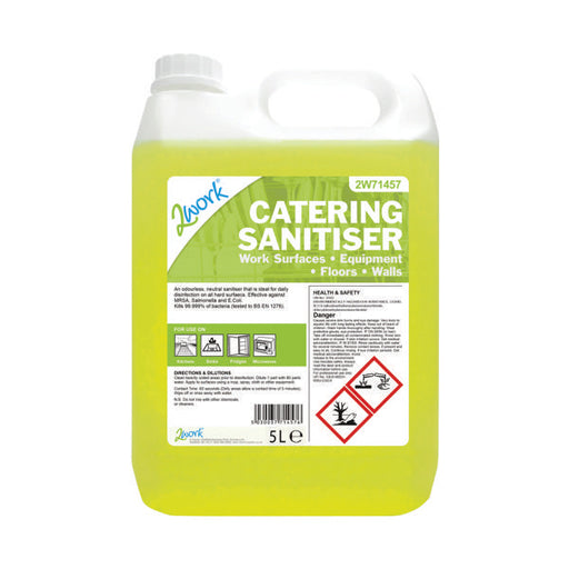 2Work Catering Sanitiser Odourless 5 Litre Bottle 2W71457