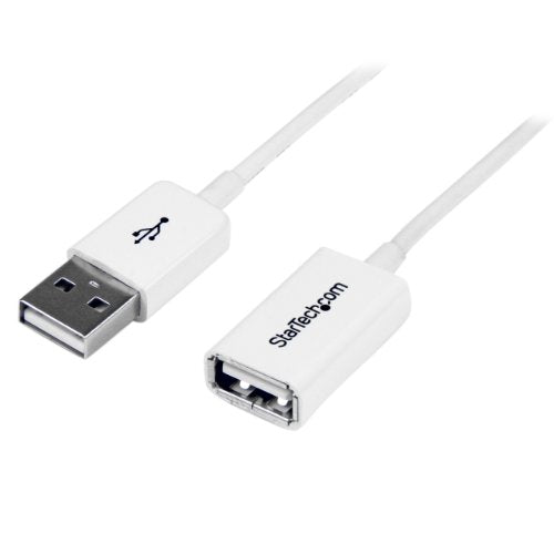 Best Value StarTech.com USBEXTPAA3MW 3 m White USB 2.0 Extension Cable Cord, A to A, USB Male to Female Cable, 1x USB A (M), 1x USB A (F) - White