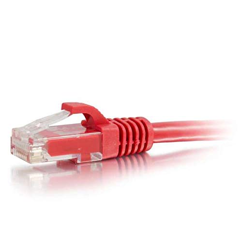 C2G Cat6 Booted Unshielded (UTP) Network Patch Cable - Patch cable - RJ-45 (M) to RJ-45 (M) - 50 cm - UTP - CAT 6 - molded, snagless, stranded - red