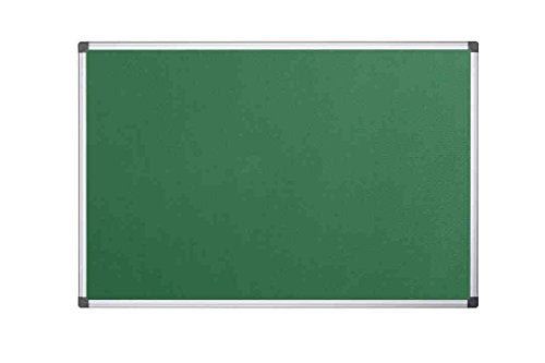 Best Value Bi-Office Notice Board Maya, Green Felt, Aluminium Frame, 180 x 120 cm