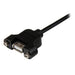 StarTech 3 ft Panel Mount USB Cable A to A