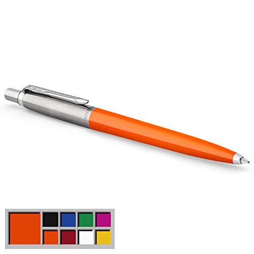 Parker Jotter Originals Ballpoint Pen, Classic Orange Finish, Medium Point, Blue Ink, 1 Count