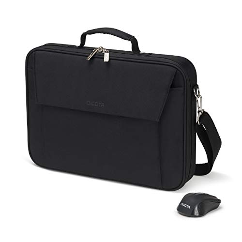 DICOTA Multi Wireless Mouse Kit - Notebook carrying case - 15.6" - black - with wireless optical mouse