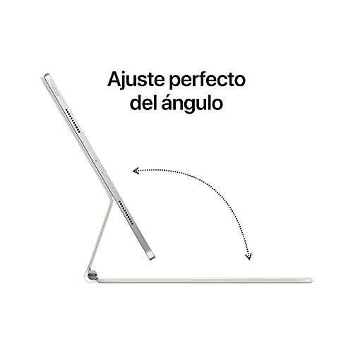 Apple Magic Keyboard - Keyboard and folio case - with trackpad - backlit - Apple Smart connector - Spanish - white - for 12.9-inch iPad Pro (3rd generation, 4th generation, 5th generation)