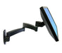 Ergotron 200 Series Wall Mount Arm - Wall mount for LCD display - steel - black - screen size: up to 24" - wall-mountable