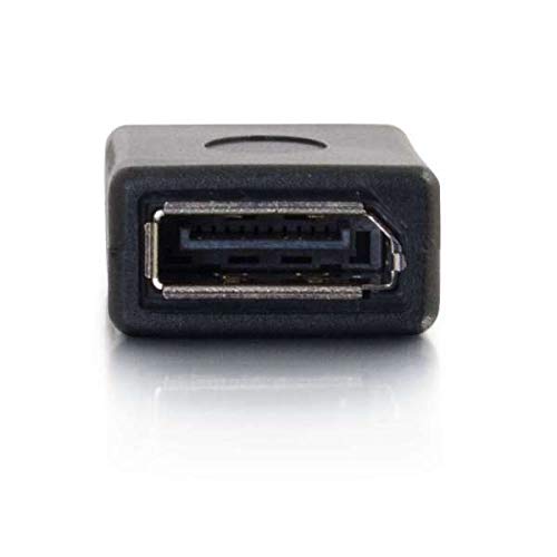 C2G DisplayPort Coupler - Female to Female DisplayPort Extension - Black - DisplayPort gender changer - DisplayPort (F) to DisplayPort (F) - black