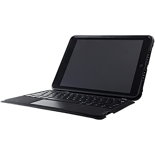 OtterBox Unlimited Keyboard Folio GERMAN Apple iPad (7th, 8th, 9th gen) (no screen protection) Black Crystal - clear/black - ProPack