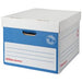 Best Value Super Strong Easy Assembly XL Archive Box White/Blue