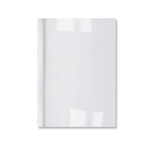 Best Value GBC LeatherGrain (A4) Thermal Binding Covers 3m (White) - 1 x Pack of 100 Covers