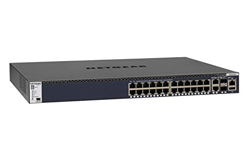 NETGEAR M4300-52G - Switch - L3 - Managed - 2 x 10/100/1000/10000 + 2 x 10 Gigabit SFP+ + 48 x 10/100/1000 - front to back airflow - rack-mountable