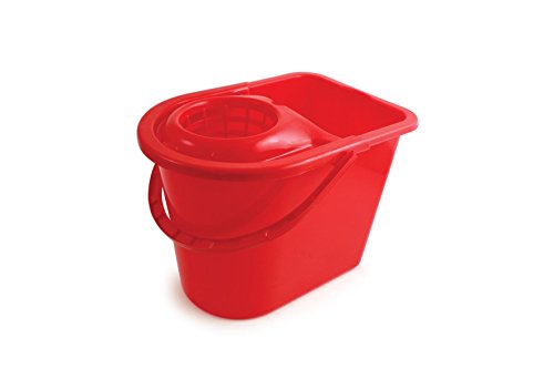 Best Value Bentley Industrial MB.06/R Plastic Traditional Sieve Mop Bucket, 15 L Capacity, Red