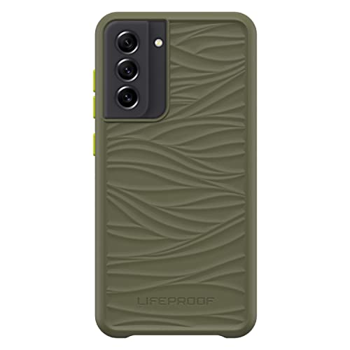 LifeProof WAKE - Back cover for mobile phone - 85% ocean-based recycled plastic - gambit green - mellow wave pattern - for Samsung Galaxy S21 FE 5G