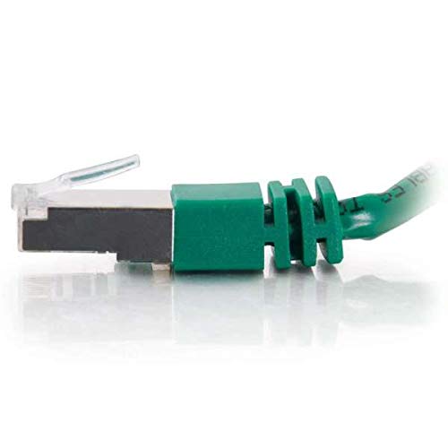 C2G Cat5e Booted Shielded (STP) Network Patch Cable - Patch cable - RJ-45 (M) to RJ-45 (M) - 15 m - STP - CAT 5e - molded - green