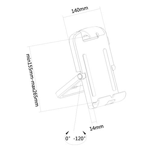 Neomounts by Newstar TABLET-UN200 - Stand - for tablet - white - screen size: 7"-10.1" - desktop