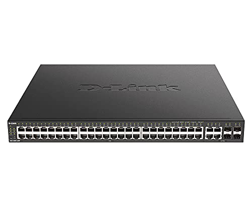 D-Link DGS 2000-52MP - Switch - L3 - Managed - 48 x 10/100/1000 (PoE+) + 4 x combo Fast Ethernet/Gigabit SFP - rack-mountable - PoE+ (370 W)