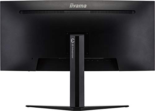 iiyama G-MASTER Red Eagle - LED monitor - curved - 34" (34" viewable) - 3440 x 1440 UWQHD @ 144 Hz - VA - 400 cd/m - 3000:1 - DisplayHDR 400 - 1 ms - 2xHDMI, 2xDisplayPort - speakers - matte black