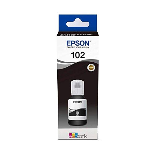 Epson 102 - 127 ml - black - original - ink tank - for EcoTank ET-15000, 2700, 2750, 2751, 2756, 3700, 3750, 4750, Expression ET-2700, 2750, 3700