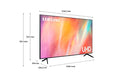 Samsung AU7110 55 Inch 3840 x 2160 Pixels 4K Ultra HD Resolution 60Hz Refresh Rate HDMI USB HDR LED Smart TV