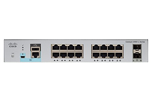 Cisco Catalyst 2960L-16TS-LL - Switch - Managed - 16 x 10/100/1000 + 2 x Gigabit SFP (uplink) - desktop, rack-mountable