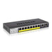 NETGEAR GS110TPP - Switch - smart - 8 x 10/100/1000 (PoE+) + 2 x 10/100/1000 (uplink) - desktop, wall-mountable - PoE+ (120 W)