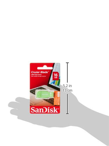 SanDisk Cruzer Blade - USB flash drive - 16 GB - USB 2.0 - electric green