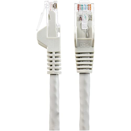 StarTech 2m CAT6 Low Smoke Zero Halogen 10 Gigabit Ethernet RJ45 UTP Network Cable with Strain Relief Grey