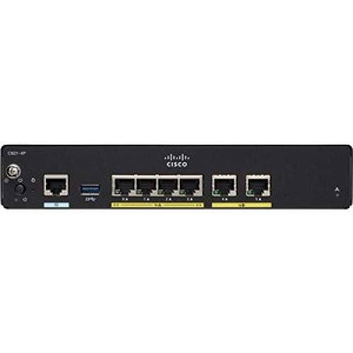 Cisco Integrated Services Router 921 - Router - 4-port switch - GigE - WAN ports: 2