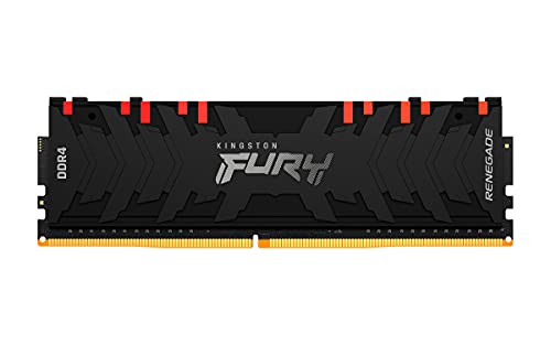 Kingston FURY Renegade RGB - DDR4 - module - 16 GB - DIMM 288-pin - 3600 MHz / PC4-28800 - CL16 - 1.35 V - unbuffered - non-ECC - black