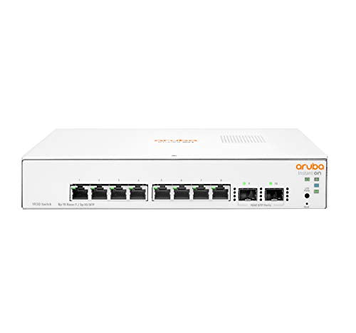 HPE Aruba Instant On 1930 8G 2SFP Switch - Switch - L3 - Managed - 8 x 10/100/1000 + 2 x Gigabit SFP - desktop