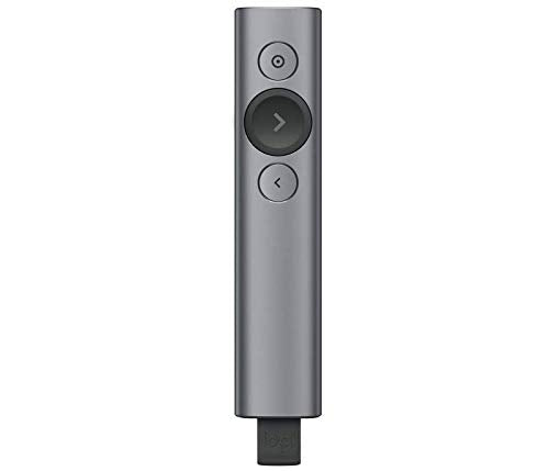 Logitech Spotlight Plus - Presentation remote control - 3 buttons - slate