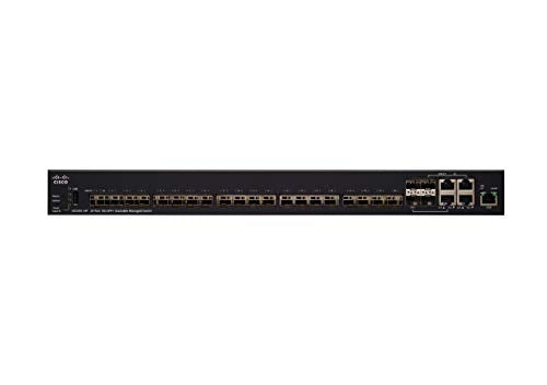 Cisco SX350X-24F - Switch - Managed - 20 x 10 Gigabit SFP+ + 4 x combo 10 Gigabit SFP+ + 4 x 10Gb Ethernet - rack-mountable