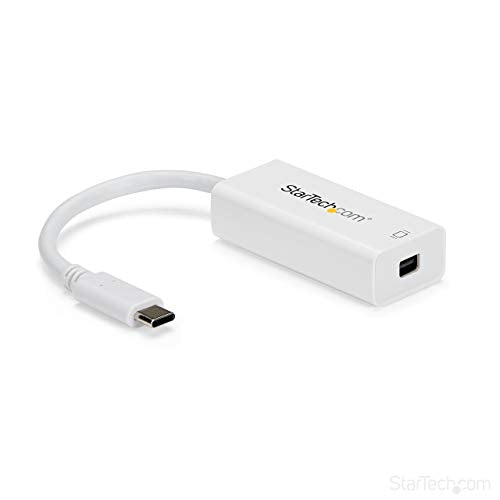 StarTech.com USB-C to Mini DisplayPort Adapter - 4K 60Hz - White - USB 3.1 Type-C to Mini DP Adapter (CDP2MDP)