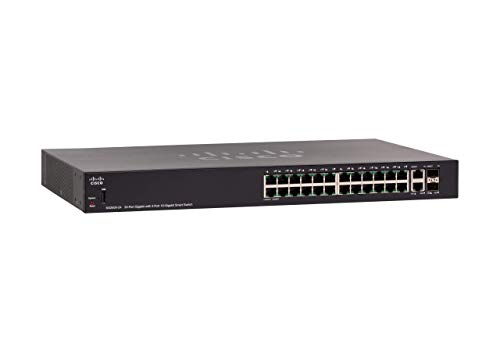 Cisco 250 Series SG250X-24 - Switch - L3 - smart - 24 x 10/100/1000 + 2 x 10 Gigabit Ethernet + 2 x 10 Gigabit SFP+ - rack-mountable