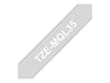 Brother TZe-MQL35 - Matte - white on light gray - Roll (1.2 cm x 5 m) 1 roll(s) laminated tape - for Brother PT-D210, D600, H110, P-Touch PT-1005, 1010, D450, D800, H110, P300, P900, P950