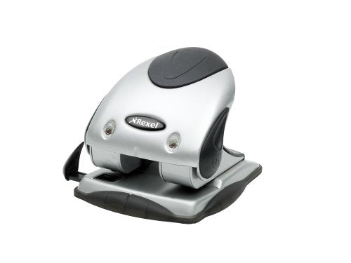 Best Value Rexel Precision P240 2 Hole Punch Black/Silver 40 Sheet Capacity and Retractable Paper Guide