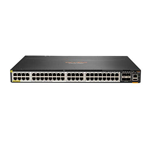 HPE Aruba 6300M - Switch - L3 - Managed - 48 x 100/1000/2.5G/5G (PoE+) + 4 x 1 Gigabit / 10 Gigabit / 25 Gigabit / 50 Gigabit SFP56 (uplink / stacking) - front and side to back - rack-mountable - PoE+ (2880 W)