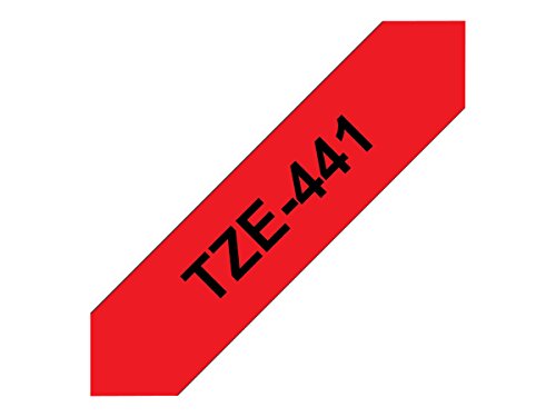 Brother TZe-441 - Standard adhesive - black on red - Roll (1.8 cm x 8 m) 1 roll(s) laminated tape - for Brother PT-D600, P-Touch PT-1880, D450, D800, E550, E800, P900, P950, P-Touch EDGE PT-P750