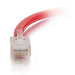 C2G Cat5e Non-Booted Unshielded (UTP) Network Patch Cable - Patch cable - RJ-45 (M) to RJ-45 (M) - 3 m - UTP - CAT 5e - stranded, uniboot - red