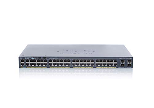 Cisco Catalyst 2960X-48FPS-L - Switch - Managed - 48 x 10/100/1000 (PoE+) + 4 x Gigabit SFP - desktop, rack-mountable - PoE+ (740 W) - refurbished