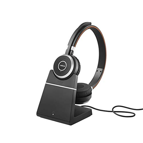 Best Value Jabra 15 x 10 x 3 cm Evolve 65 Wireless Bluetooth stereo headset - with charging stand- optimised for Microsoft Lync