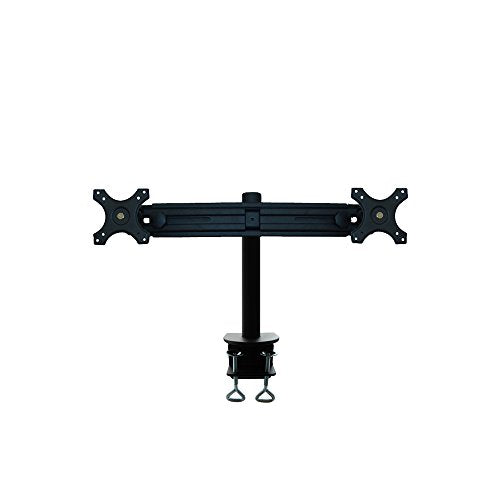 NewStar Tilt/Turn/Rotate Dual Desk Mount (clamp) for two 19-30" Monitor Screens, Height Adjustable - Black - Desk mount for 2 LCD displays - black - screen size: 19"-30"