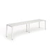 Dynamic Evolve Plus 1600mm Single Row 2 Person Desk White Top White Frame BE346