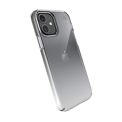 Speck Presidio Perfect Clear iPhone 12 iPhone 12 Pro Ombre Grey Phone Case Antibacterial Crash Proof Scratch Resistant Shock Resistant