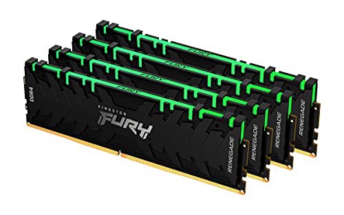 Kingston FURY Renegade RGB - DDR4 - kit - 16 GB: 2 x 8 GB - DIMM 288-pin - 4266 MHz / PC4-34100 - CL19 - 1.4 V - unbuffered - non-ECC - black