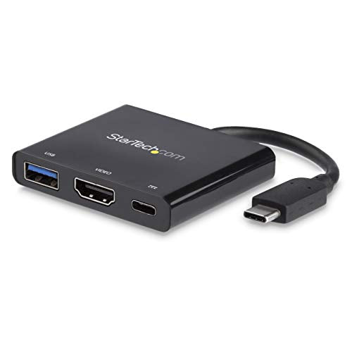 StarTech.com USB-C to HDMI Adapter - 4K 30Hz - Thunderbolt 3 Compatible - with Power Delivery (USB PD) - USB C Adapter Converter (CDP2HDUACP)